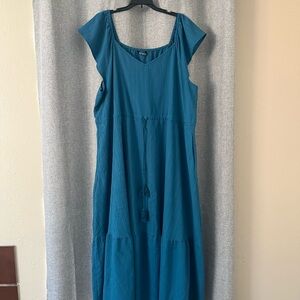 BloomChic Teal Maxi Dress